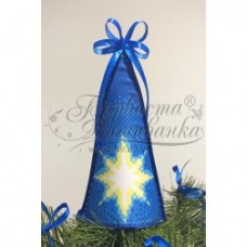 Игрушка на елку для вышивки бисером или нитками «Рождественская звезда» (Схема или набор)